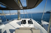 5_eagle-bali-flybridge-helm Superychts For Sale. - Eagle Bali 4.8 Catamaran Charter | Luxury Family Sailing Greece
